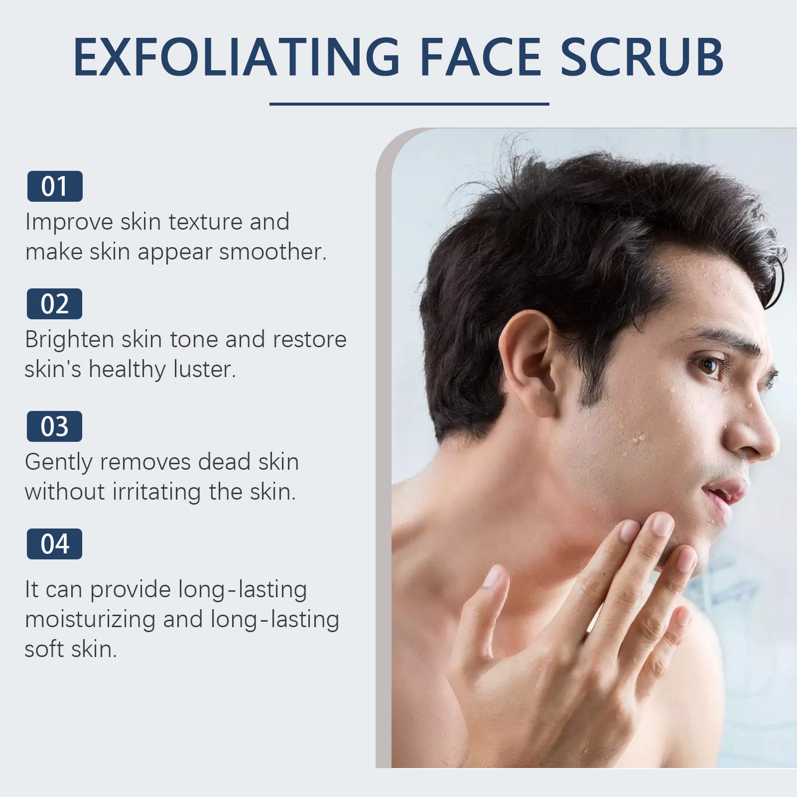 East Moon Charcoal Facial Scrub, Gentle Exfoliating Comfort Cleansing Face Moisturizing Moisturizing Scrub - Image 5