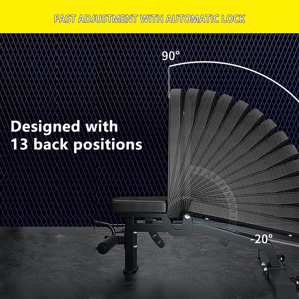 Adjustable Strength Training Bench Press Home Full Body Workout Foldable Weight Benches Gym Multi-functional Fitness Dumbbell Chair - Image 6
