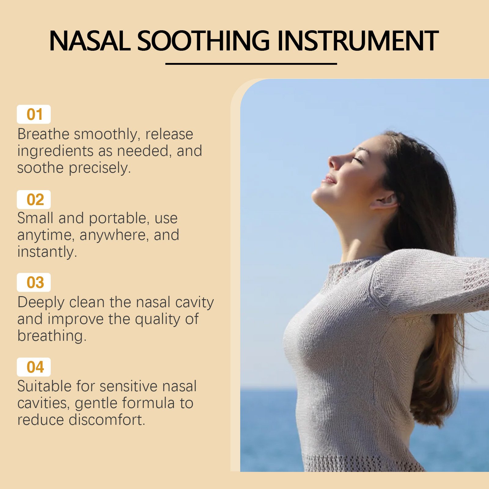 South Moon Nasal Care Instrument Nasal Respiratory Repair Cleaning Nasal Relief Nasal Discomfort Care Instrument - Image 5