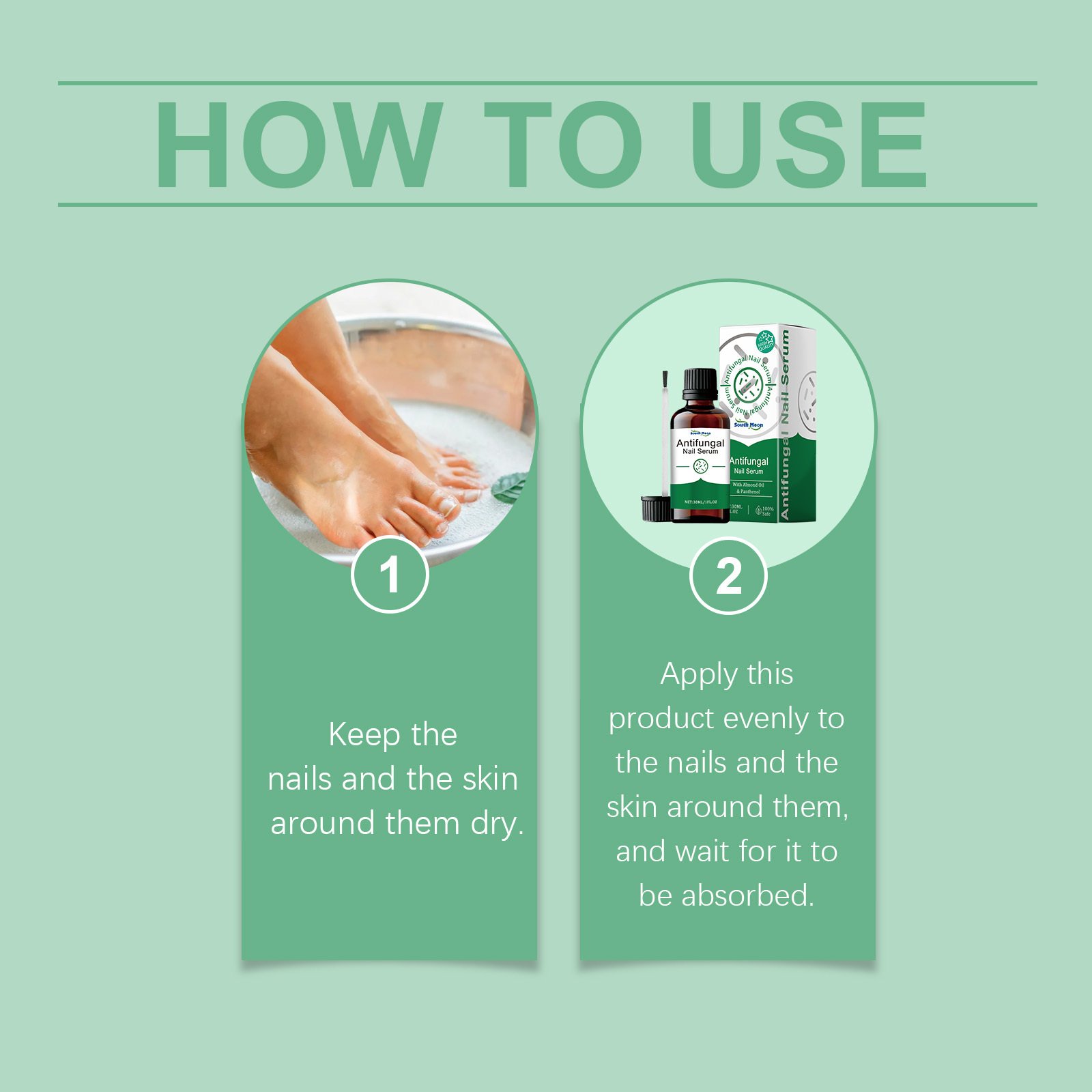 South Moon Nail Care Serum, Soft Nail Cream Brightening Nails Clean Nails Thick Toe Care Nails - Image 7