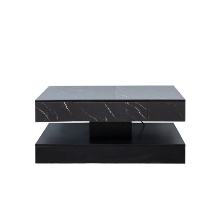 6.93IN High LED Coffee Table,Modern Coffee Table For Living Room,Living Room Tables,Large Living Room Furniture,LED Lights - Image 9