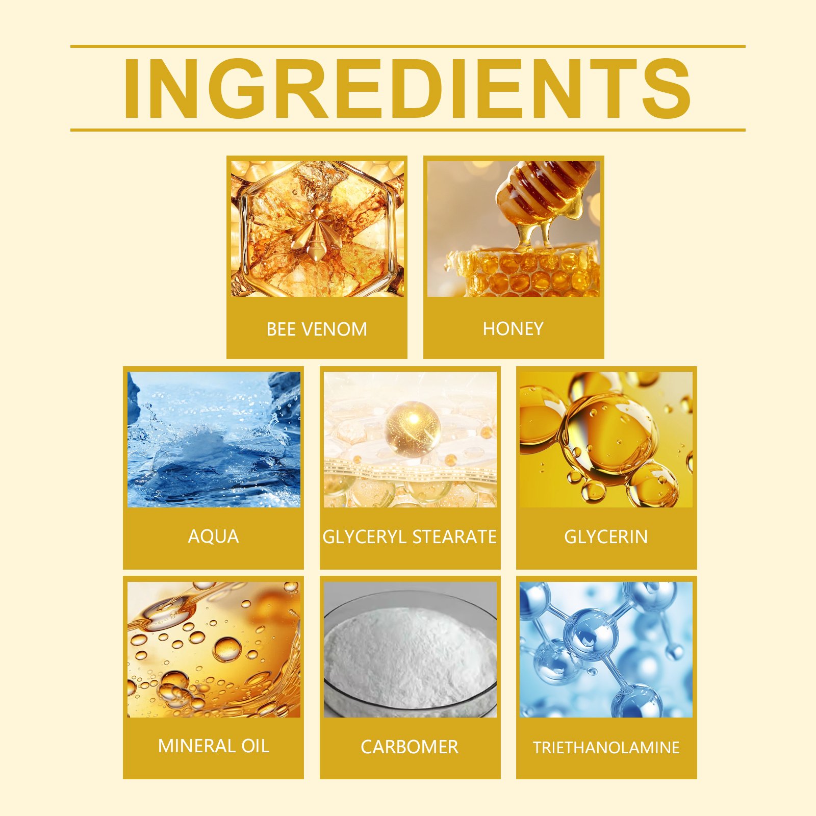 South Moon Bee Venom Skin Moisturizer, Gentle Moisturizing Creamy Moisturizing Skin Daily Care Cream - Image 6