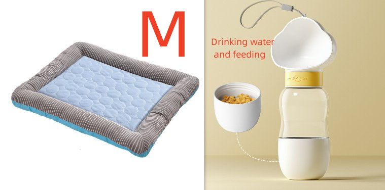 Pet Cooling Pad Bed For Dogs Cats Puppy Kitten Cool Mat Pet Blanket Ice Silk Material Soft For Summer Sleeping Blue Breathable - Image 9
