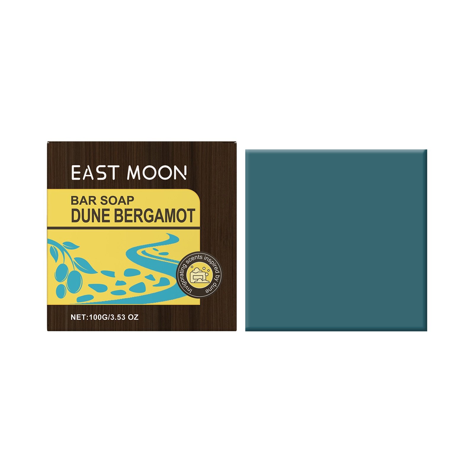 East Moon Dune Bergamot Bath Soap, Fragrance Refreshing Oil Control Hand Soap Cleanser Bath Cleansing Soap - Image 2