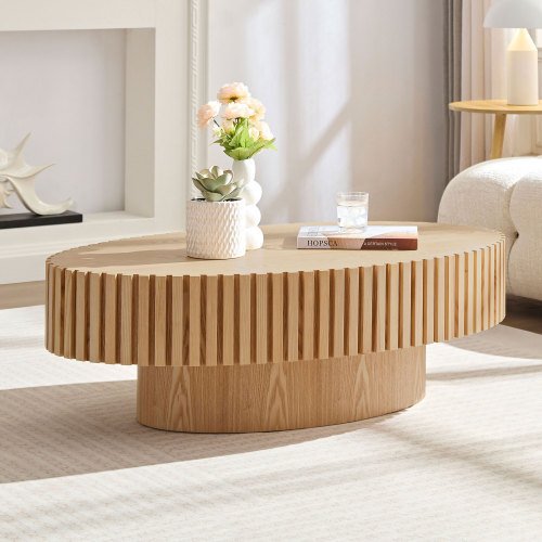 Modern Handmade Drum Coffee Table - Image 6