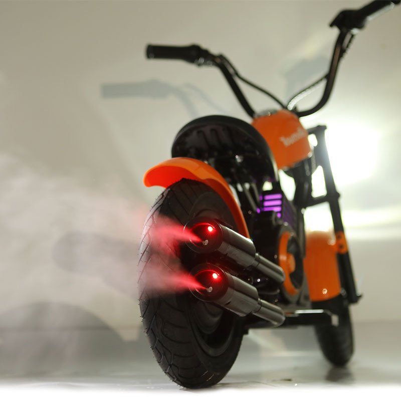 Kids Motorcycle 12Inch Electric Bike Small Size Chopper Bike For Kids, 24V Ride On Toy For Kids With LED Lights, Motorcycle Sound, 10mph & 150lb Max - Image 5