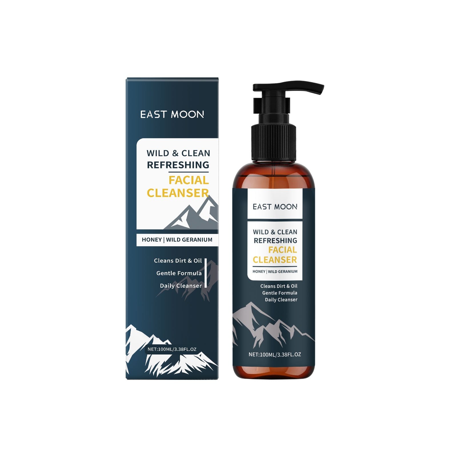 East Moon Nourishing Face Cleanse For Men, Gentle Cleansing Face Cleanser With Refreshing Oil Control - Image 2