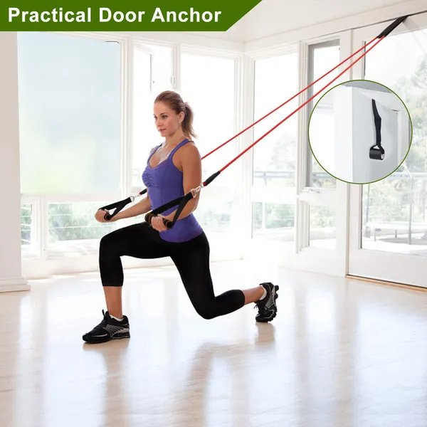 11Pcs Resistance Bands Set Fitness Workout Tubes Exercise Tube Bands - Image 7