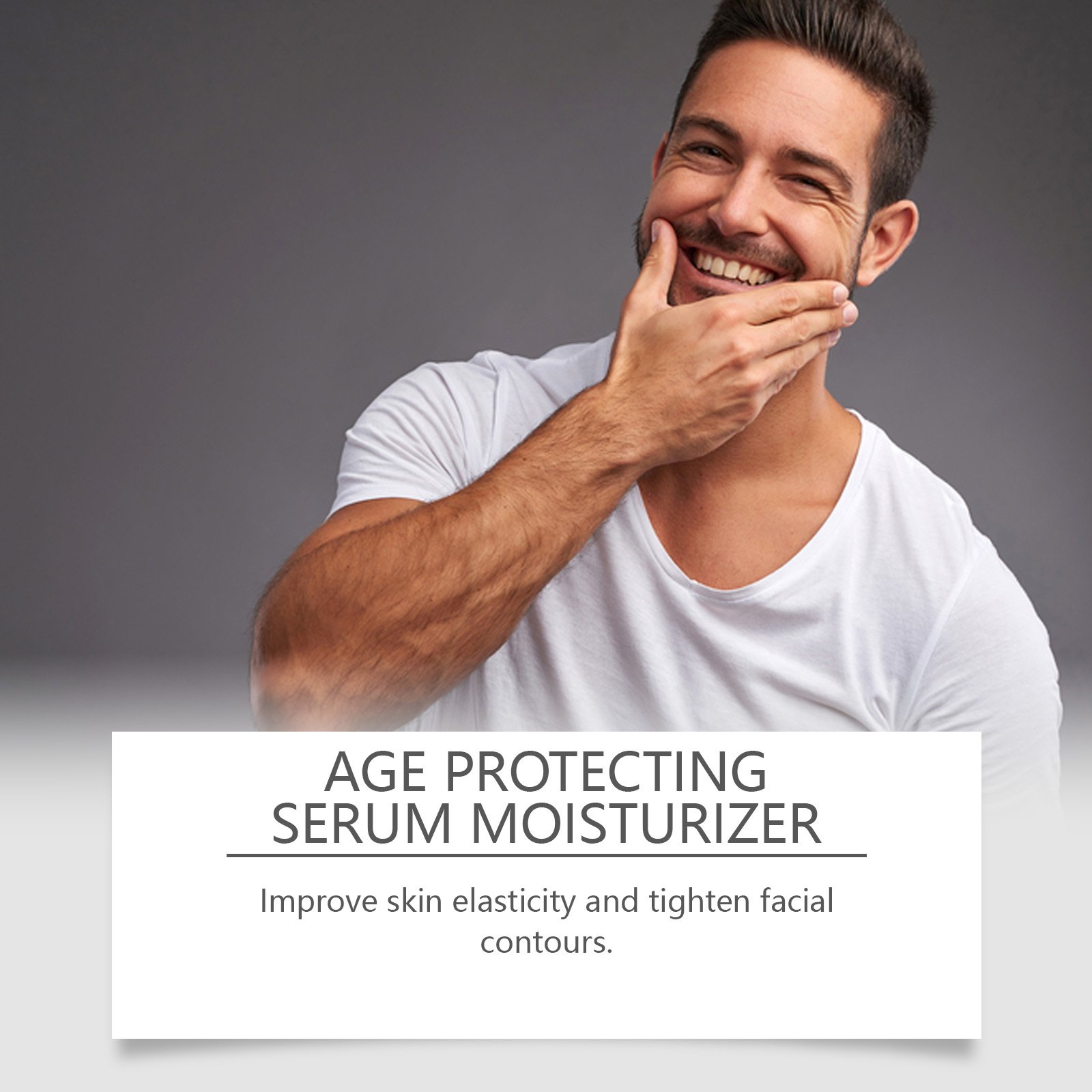 East Moon Men's Face Firming Serum, Lighten Fine Lines, Firming And Hydrating Daily Skin Care - Image 4